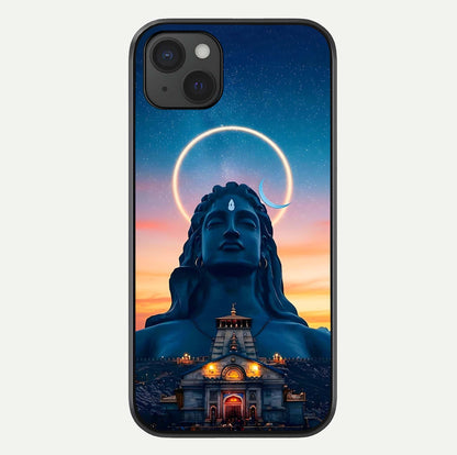 Eternal Shiva Aura Glass Case For iPhone 15 Plus by Custom World