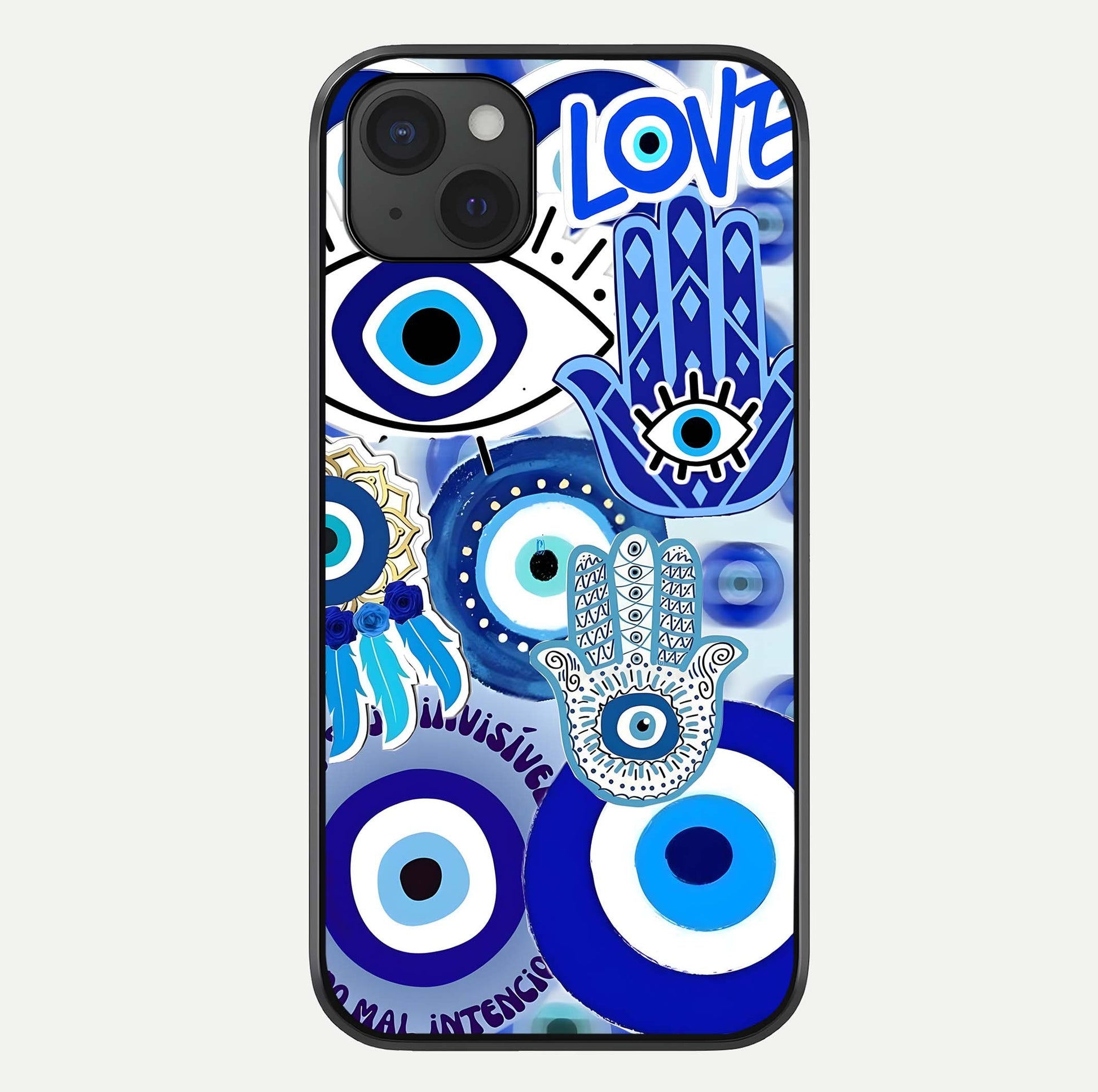 Evil Eyes Dream Glass Case For iPhone 15 Plus by Custom World