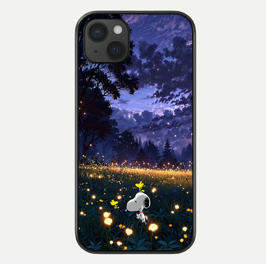 Firefly Meadow Magic Glass Case For iPhone 15 Plus by Custom World