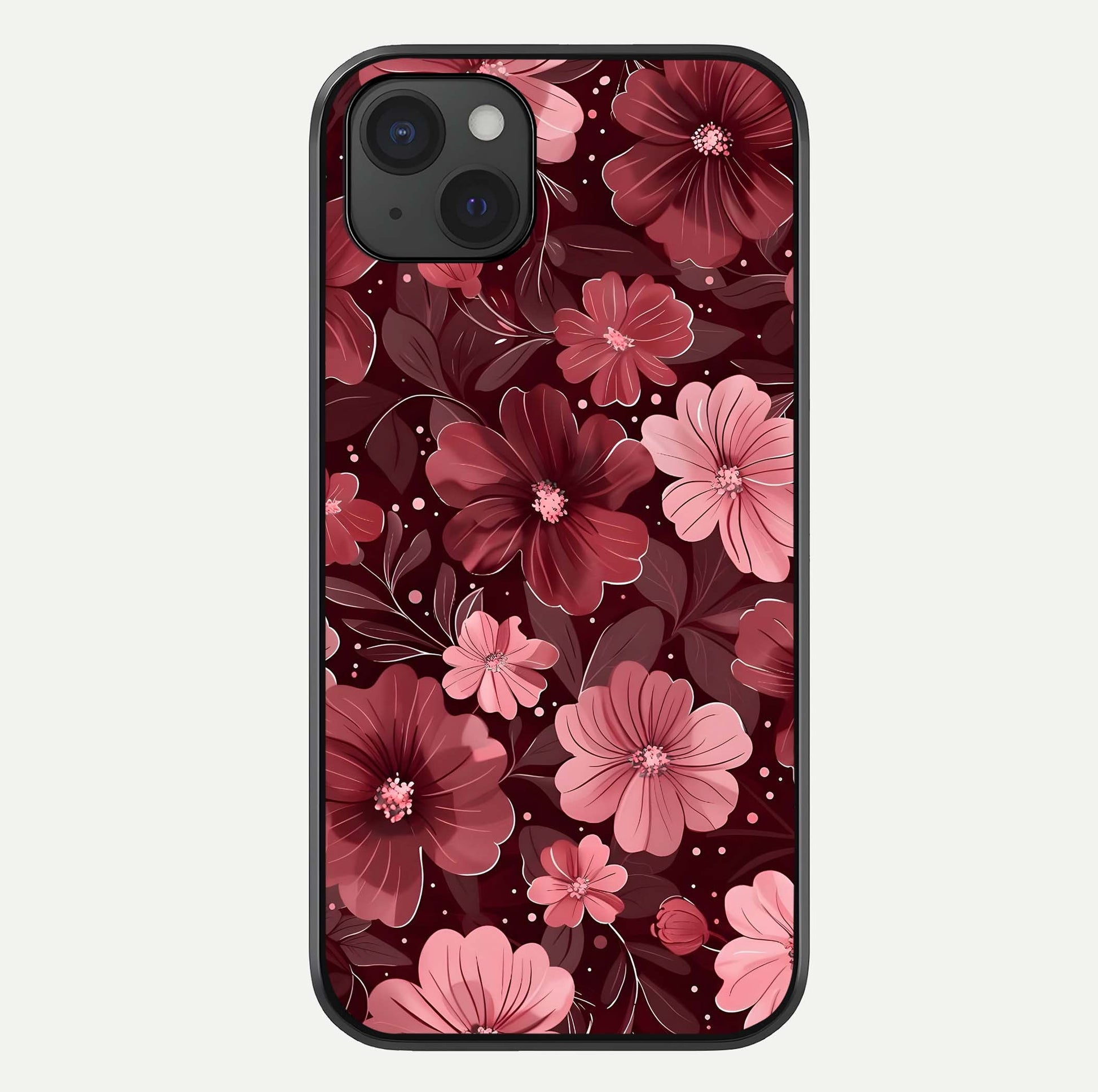 Flower Blush Bloom Glass Case For iPhone 15 Plus by Custom World