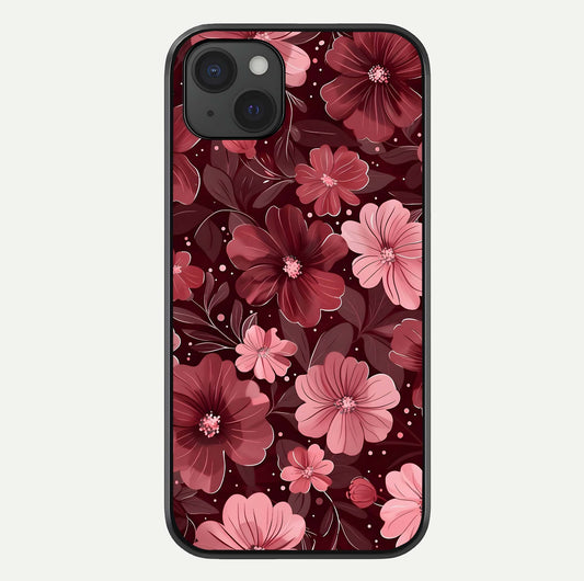 Flower Blush Bloom Glass Case For iPhone 15 Plus by Custom World