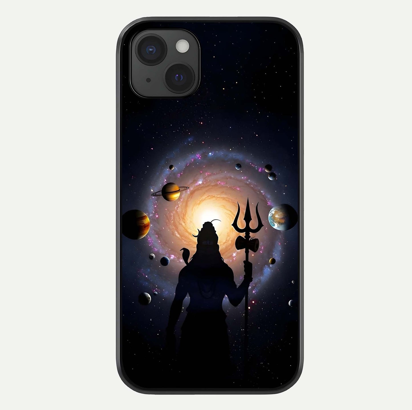 Galactic Shiva Vision Glass Case For iPhone 15 Plus by Custom World