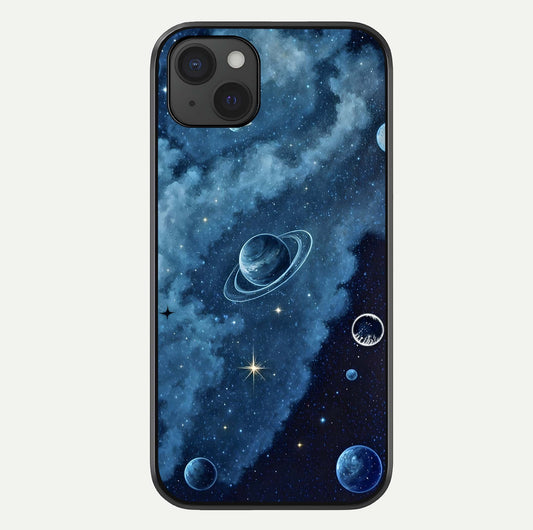 Galaxy Dream Space Glass Case For iPhone 15 Plus by Custom World