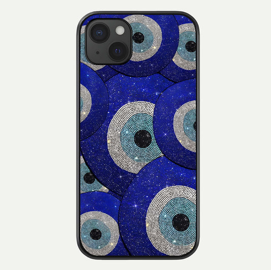 Galaxy Eye Flow Glass Case For iPhone 15 Plus by Custom World