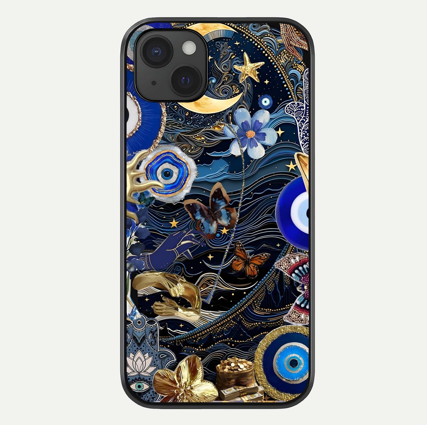 Golden Moon Magic Glass Case For iPhone 15 Plus by Custom World