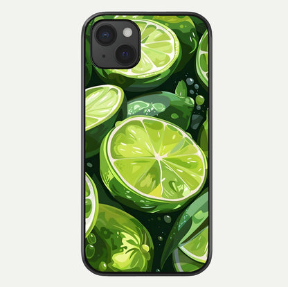 Green Lemon Glass Case For iPhone 15 Plus by Custom World