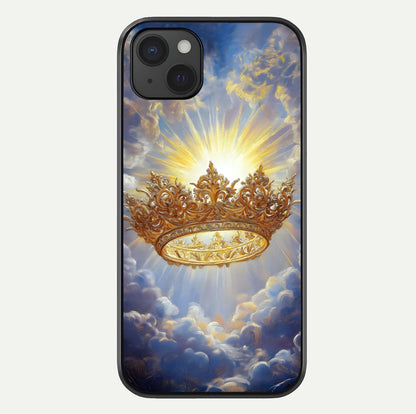 Heavenly Crown Light Glass Case For iPhone 15 Plus by Custom World