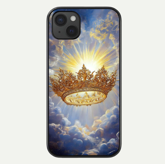 Heavenly Crown Light Glass Case For iPhone 15 Plus by Custom World