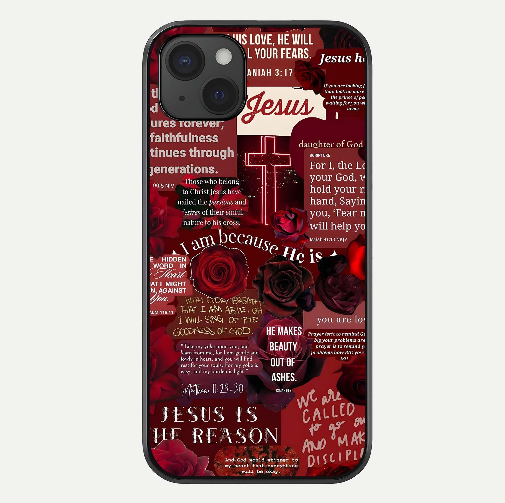 Jesus Love Heals Glass Case For iPhone 15 Plus by Custom World