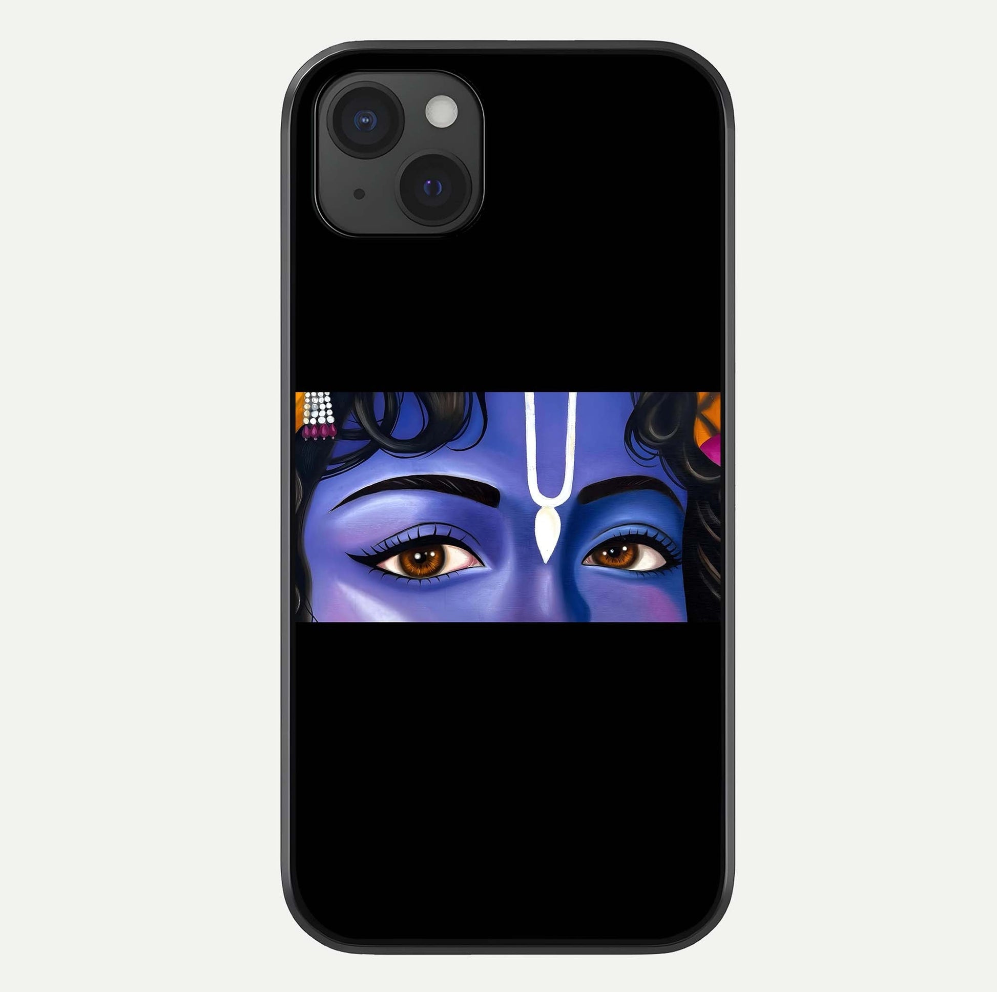 Krishna Eye Glass Case For iPhone 15 Plus by Custom World