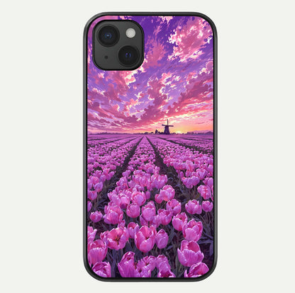Lavender Dream Skies Glass Case For iPhone 15 Plus by Custom World