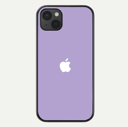 Lavender Soft Minimal Glass Case For iPhone 15 Plus by Custom World