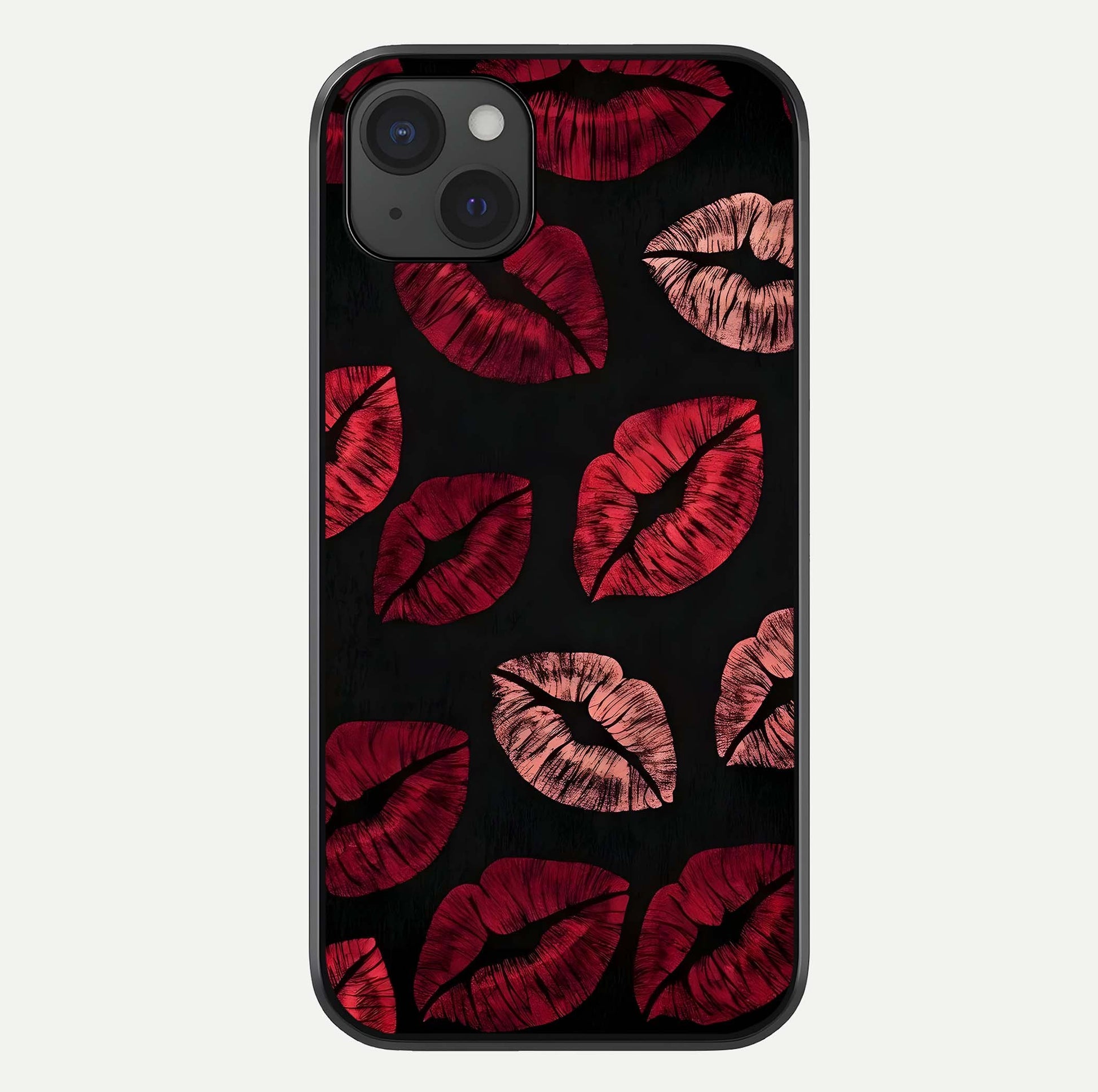 Midnight Kiss Love Glass Case For iPhone 15 Plus by Custom World