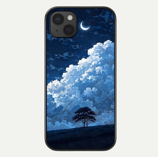 Midnight Sky Serenity Glass Case For iPhone 15 Plus by Custom World