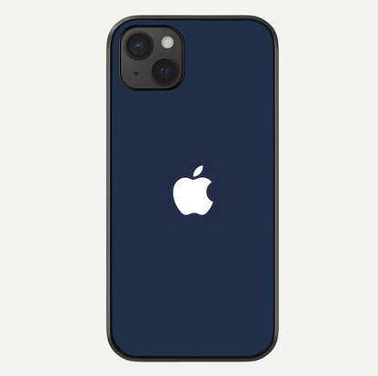 Minimal Apple Night Glass Case For iPhone 15 Plus by Custom World