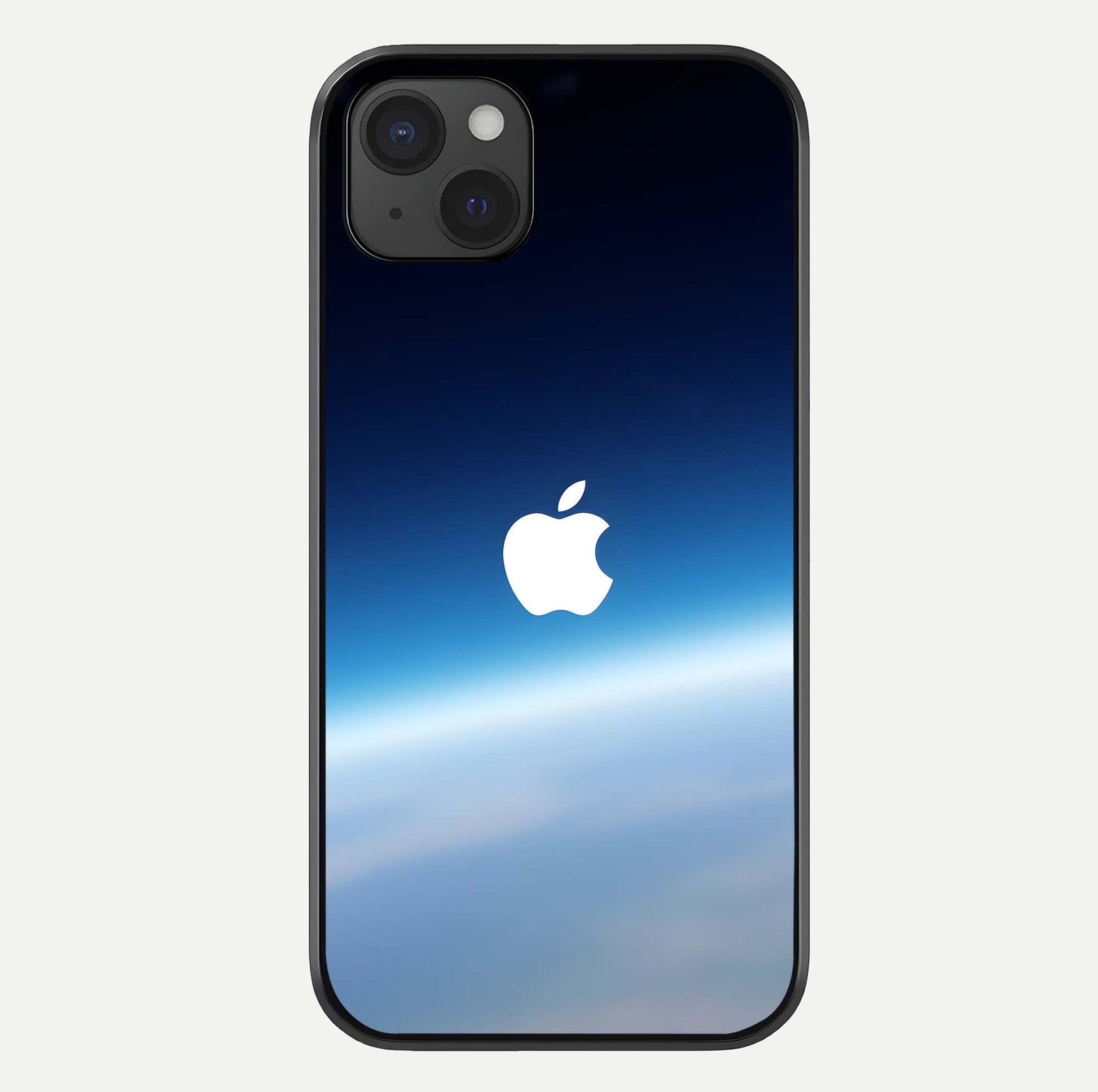 Minimal Apple Sky Glass Case For iPhone 15 Plus by Custom World