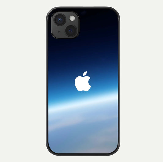 Minimal Apple Sky Glass Case For iPhone 15 Plus by Custom World
