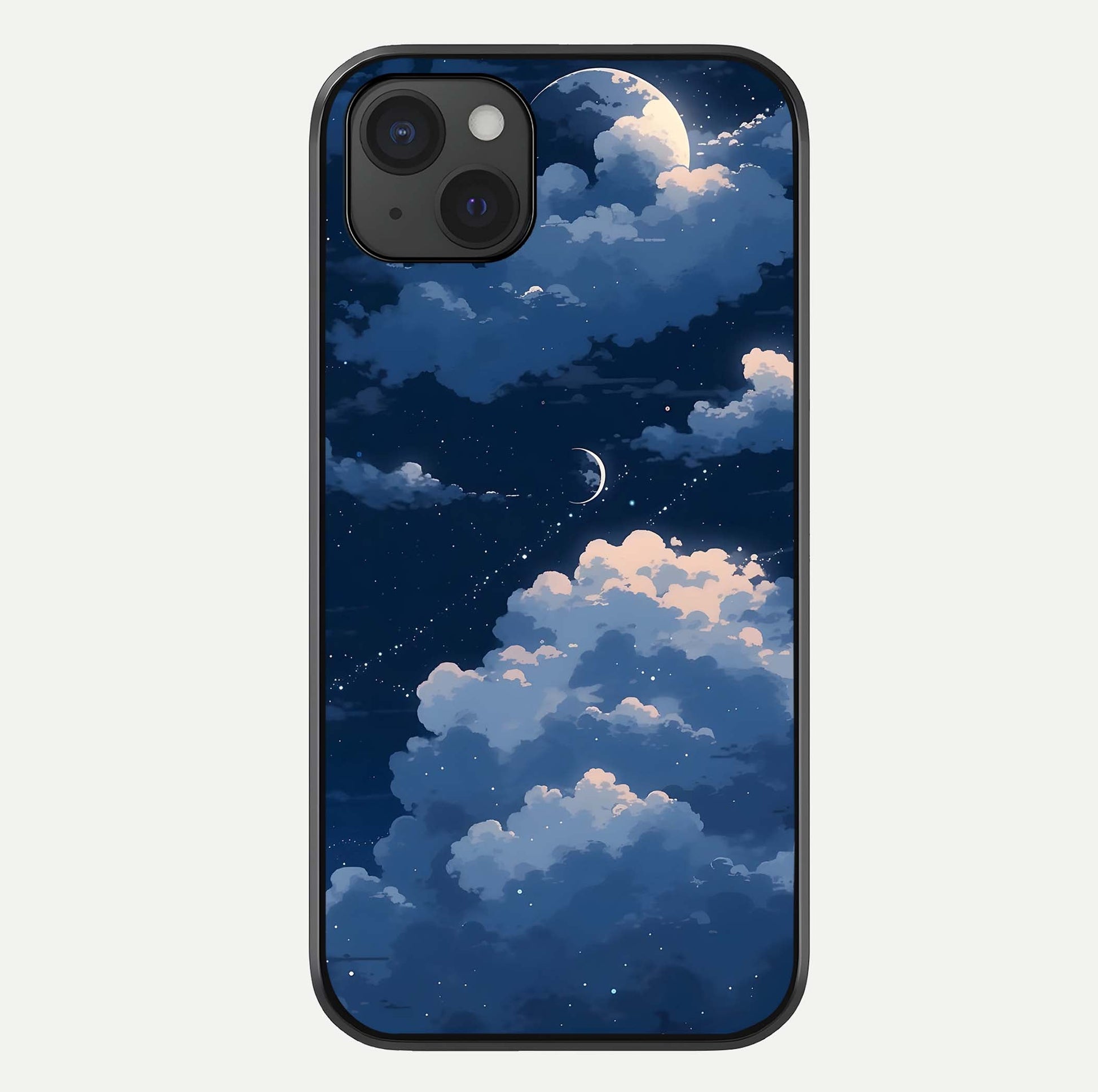 Moon Dream Haze Glass Case For iPhone 15 Plus by Custom World