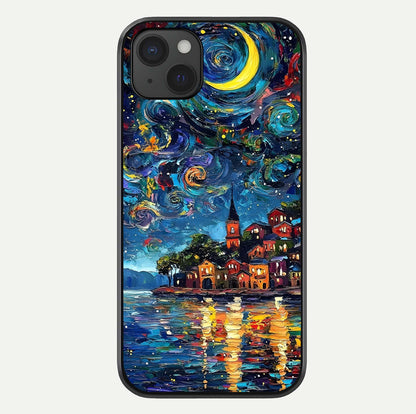 Moonlight Harbor Glow Glass Case For iPhone 15 Plus by Custom World