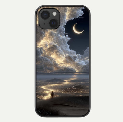Moonlight Spark Path Glass Case For iPhone 15 Plus by Custom World