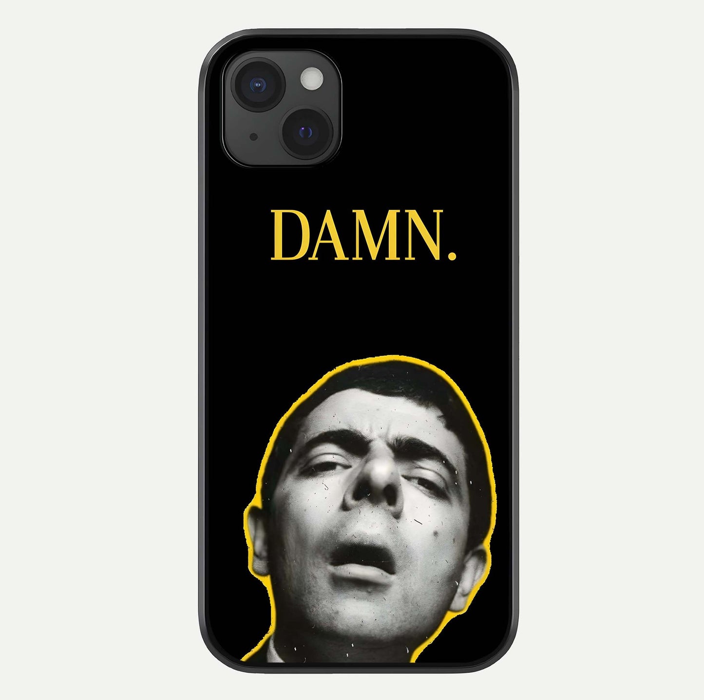 Mr Bean Damn Glass Case For iPhone 15 Plus by Custom World