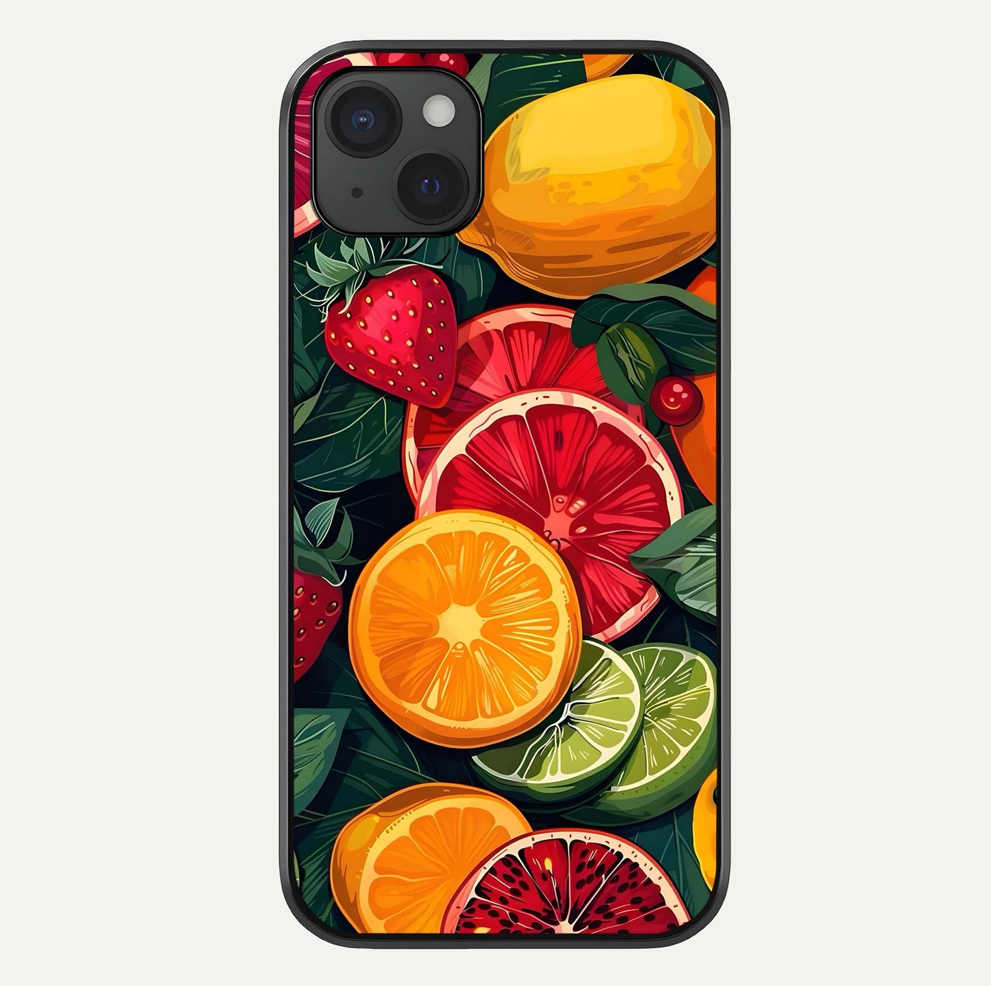 Multiple Fruits Glass Case For iPhone 15 Plus by Custom World