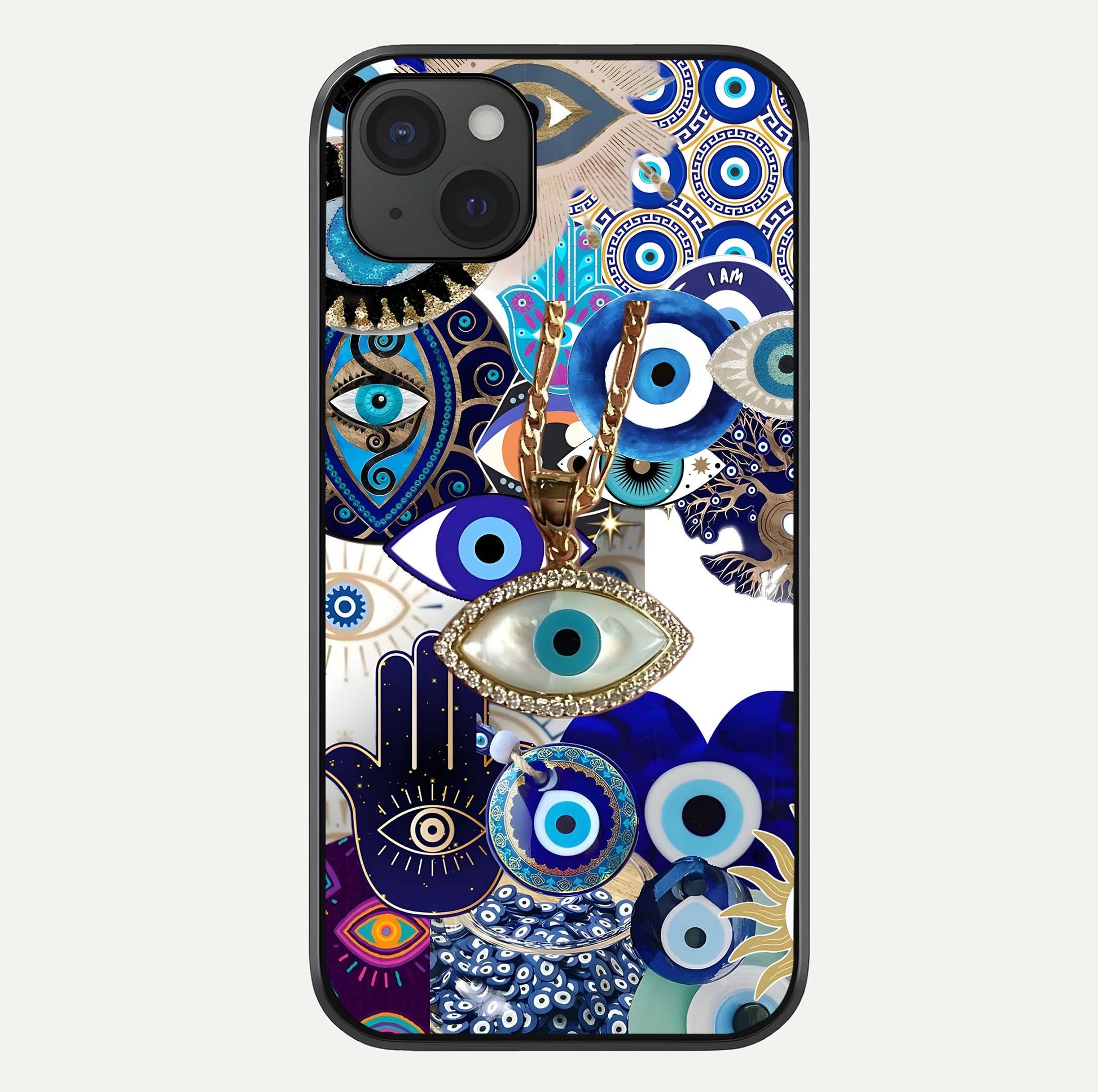 Mystic Charm Eye Glass Case For iPhone 15 Plus by Custom World