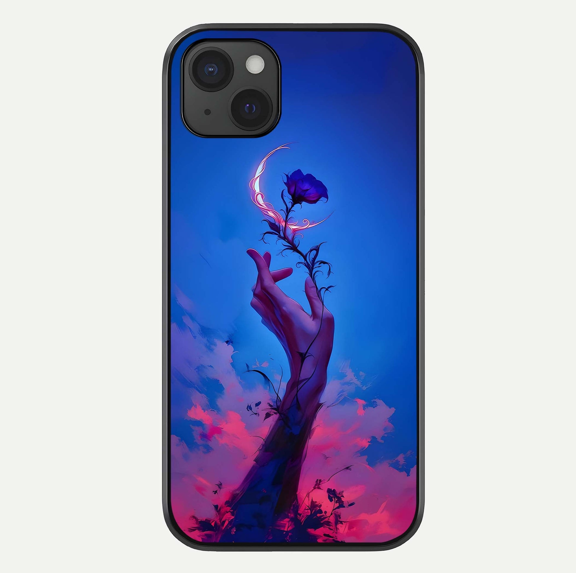 Mystic Hand Glass Case For iPhone 15 Plus by Custom World