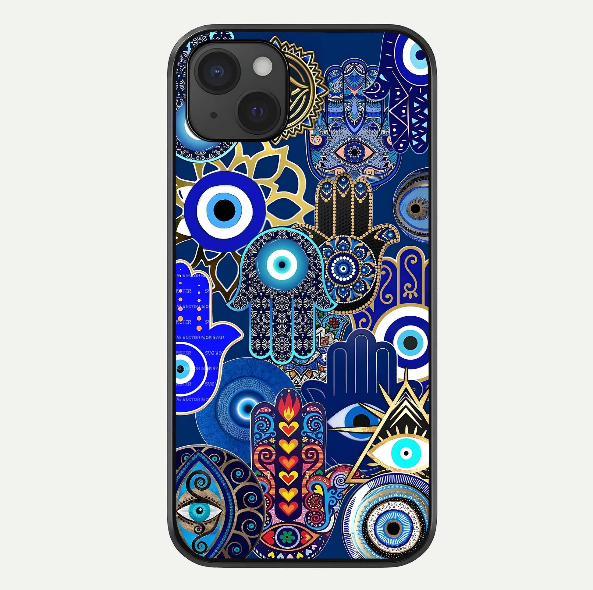 Mystic Palm Guard Glass Case For iPhone 15 Plus by Custom World