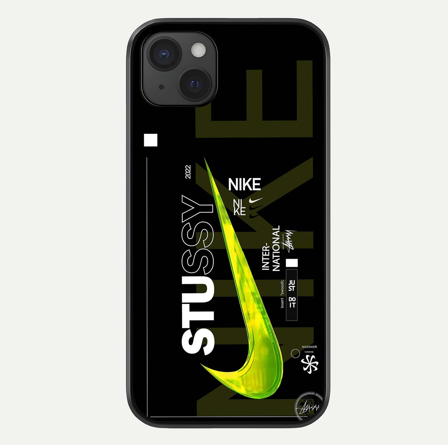 Neon Street Edition Glass Case For iPhone 15 Plus by Custom World