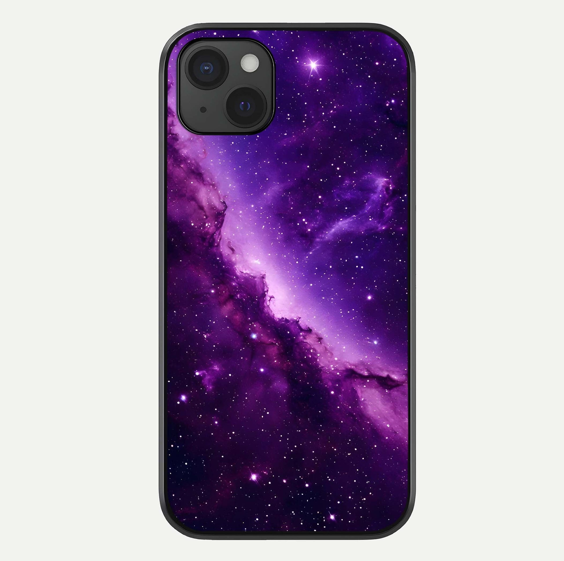 Purple Shade Sky Glass Case For iPhone 15 Plus by Custom World