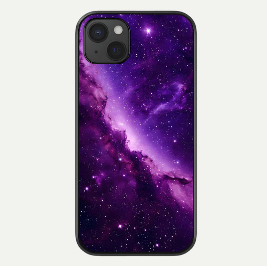 Purple Shade Sky Glass Case For iPhone 15 Plus by Custom World