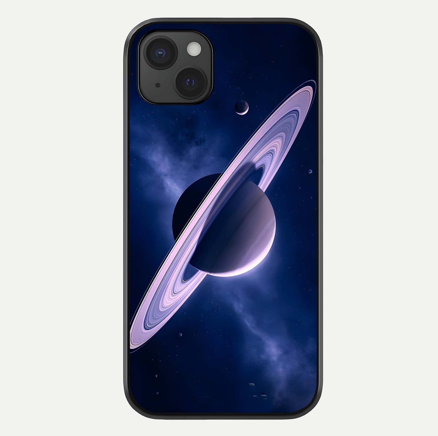 Saturn Ring Mystique Glass Case For iPhone 15 Plus by Custom World