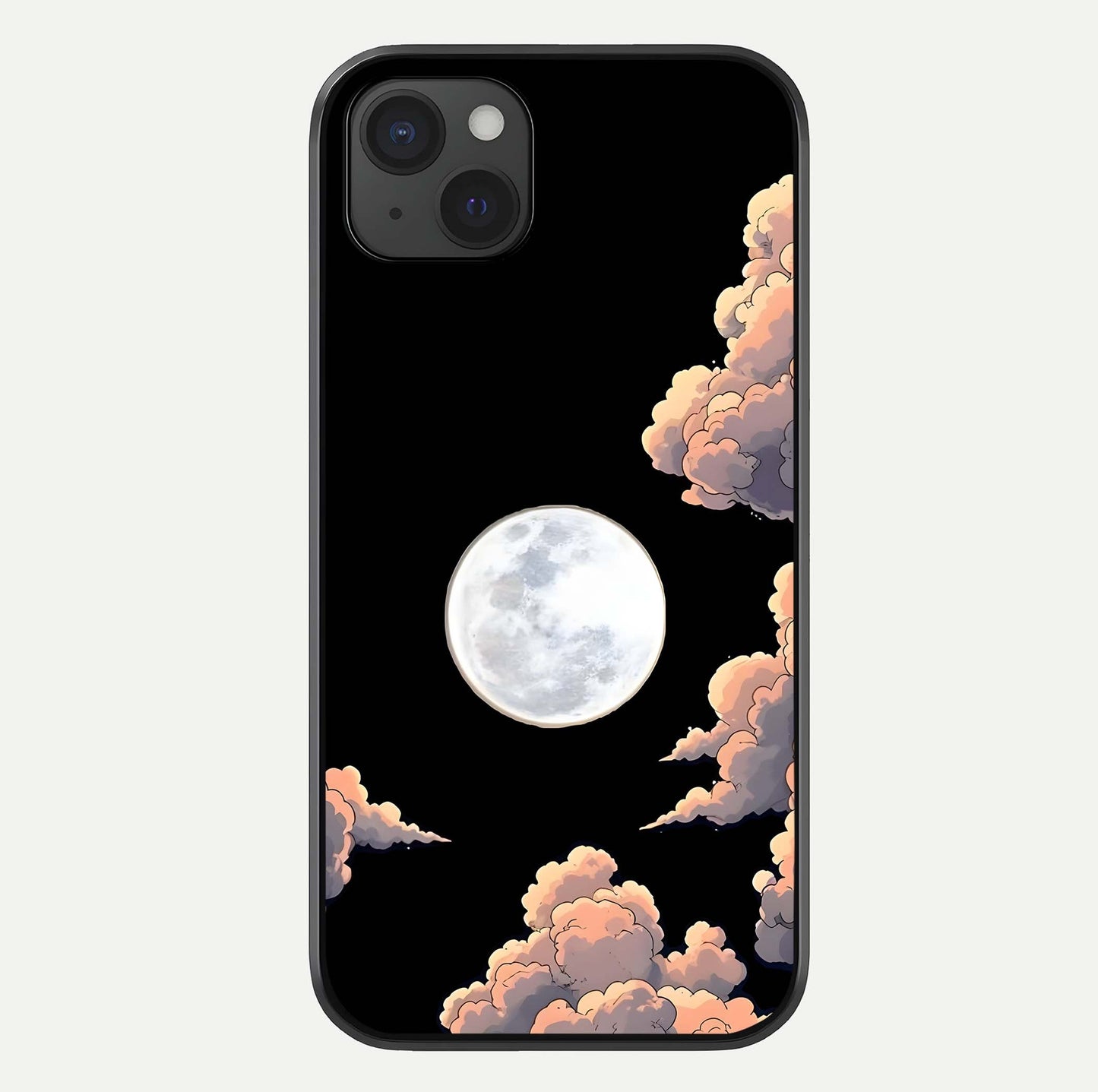 Shade Cloud Moon Glass Case For iPhone 15 Plus by Custom World