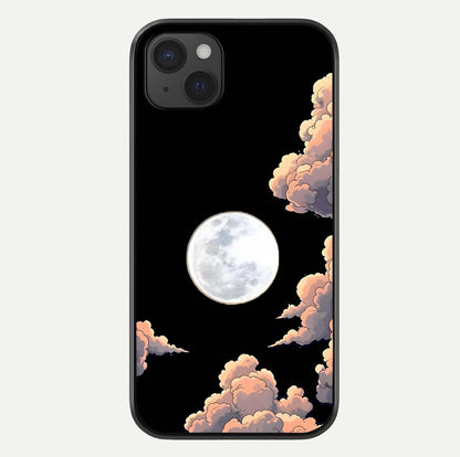 Shade Cloud Moon Glass Case For iPhone 15 Plus by Custom World