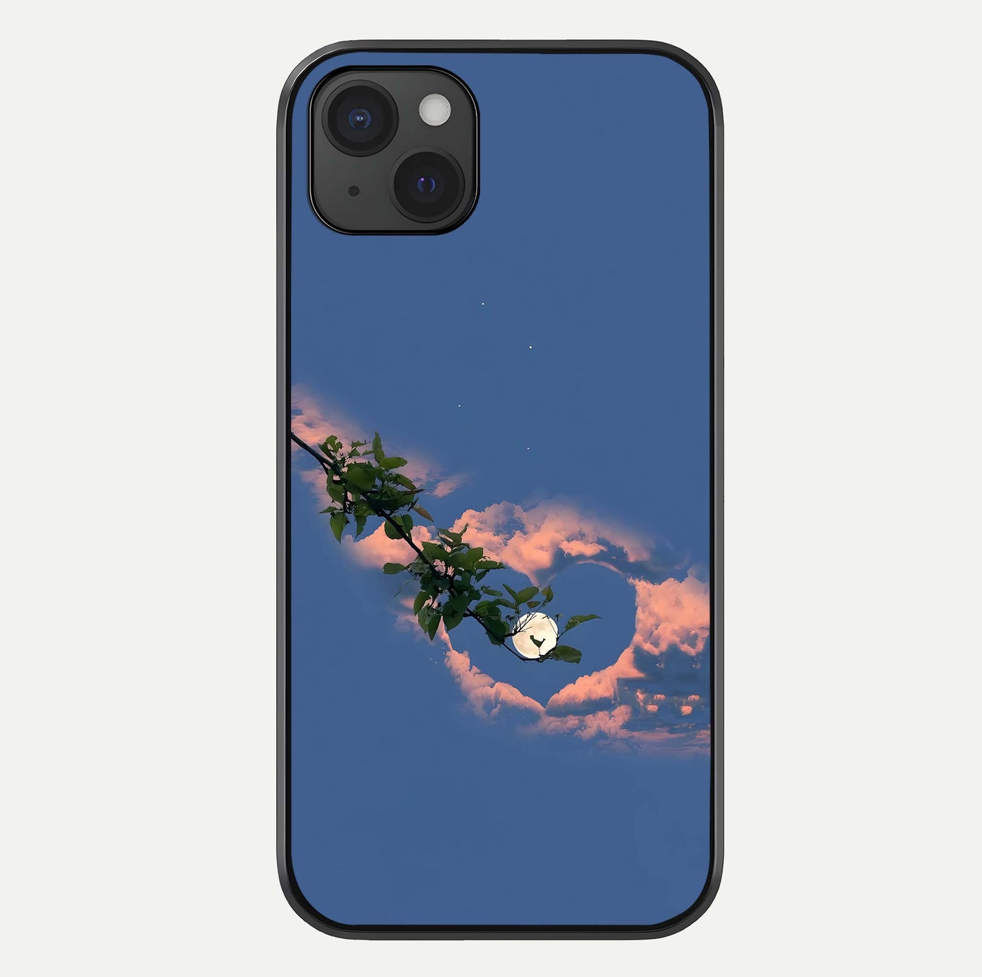 Sky Under Tree Glass Case For iPhone 15 Plus by Custom World