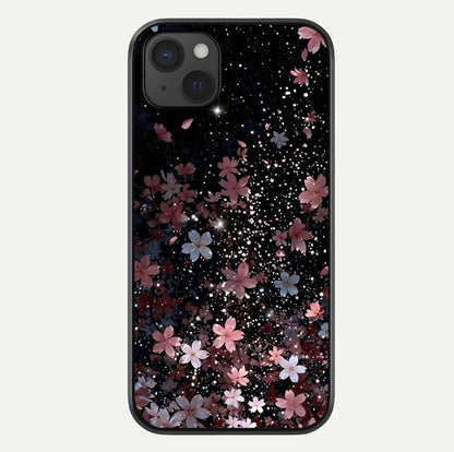 Starlit Flower Dreams Glass Case For iPhone 15 Plus by Custom World