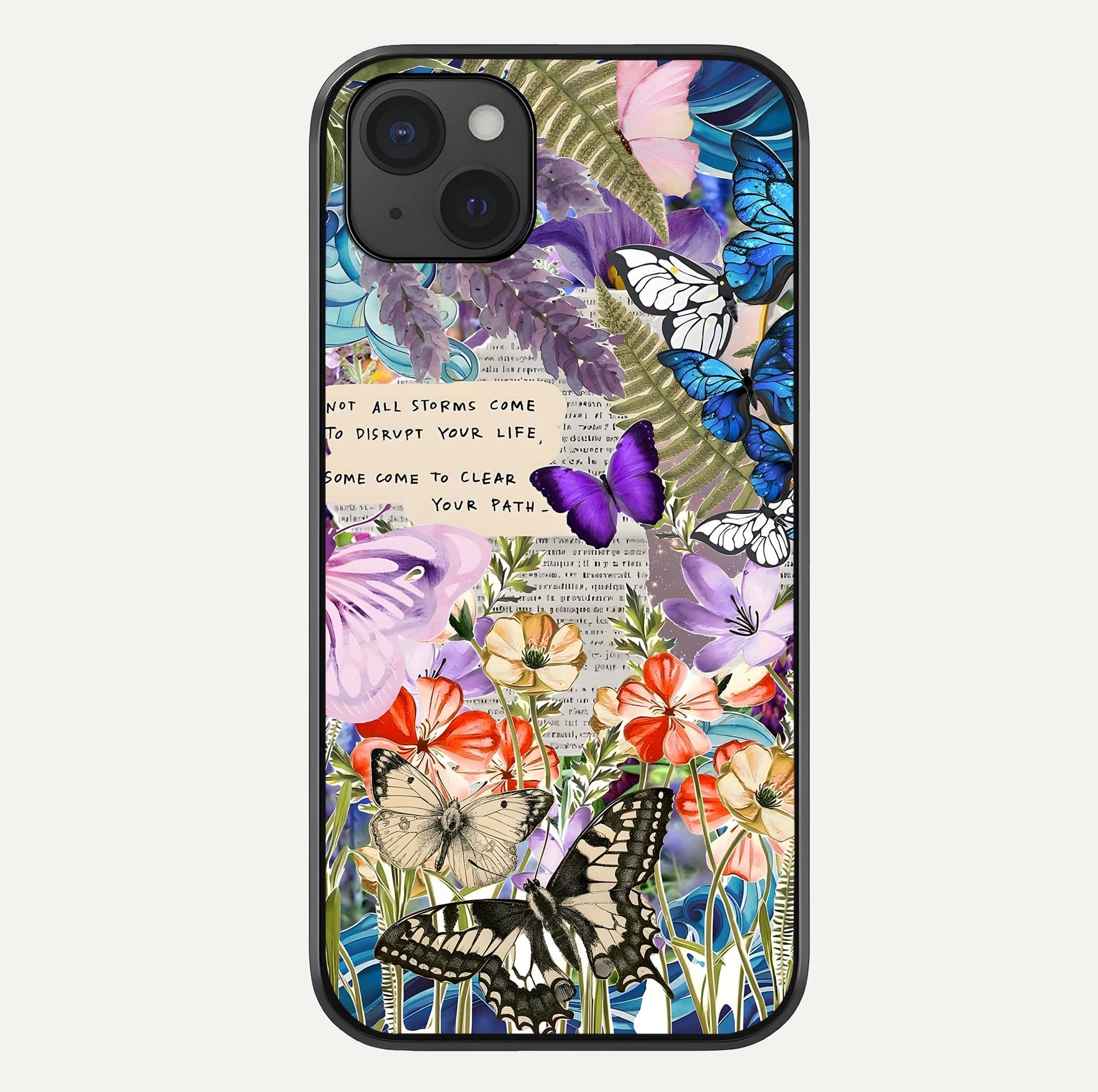Storm Path Bloom Glass Case For iPhone 15 Plus by Custom World