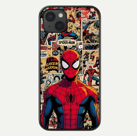 Aesthetic Spider Glass Case For iPhone 15 Plus by Custom World