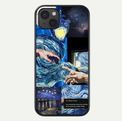 Aesthetic Vando Hands Glass Case For iPhone 15 Plus by Custom World