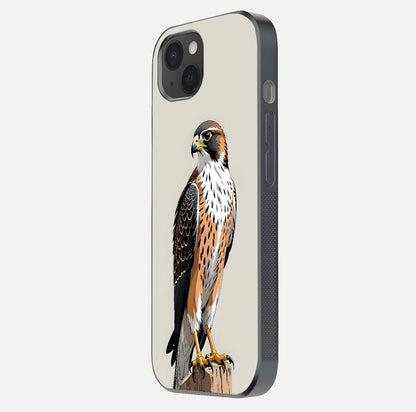Clever Eagle Glass Case for iPhone 15 Plus side-angle photo capturing edge polish and shine reflection