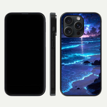 Classic Damn Look Glass Case for iPhone 15 Pro dual-view layout showing design clarity and glass polish