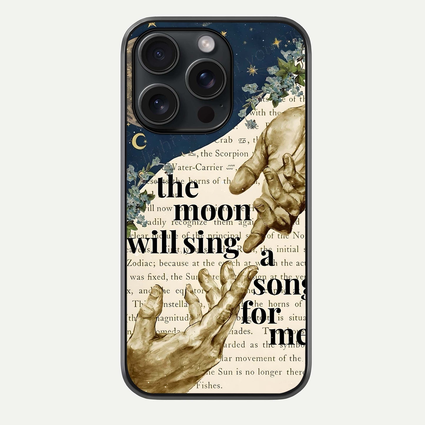 Aesthetic Divine Glass Case For iPhone 15 Pro by Custom World