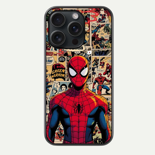 Aesthetic Spider Glass Case For iPhone 15 Pro by Custom World