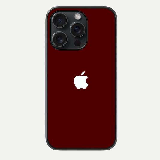 Apple Crimson Core Glass Case For iPhone 15 Pro by Custom World