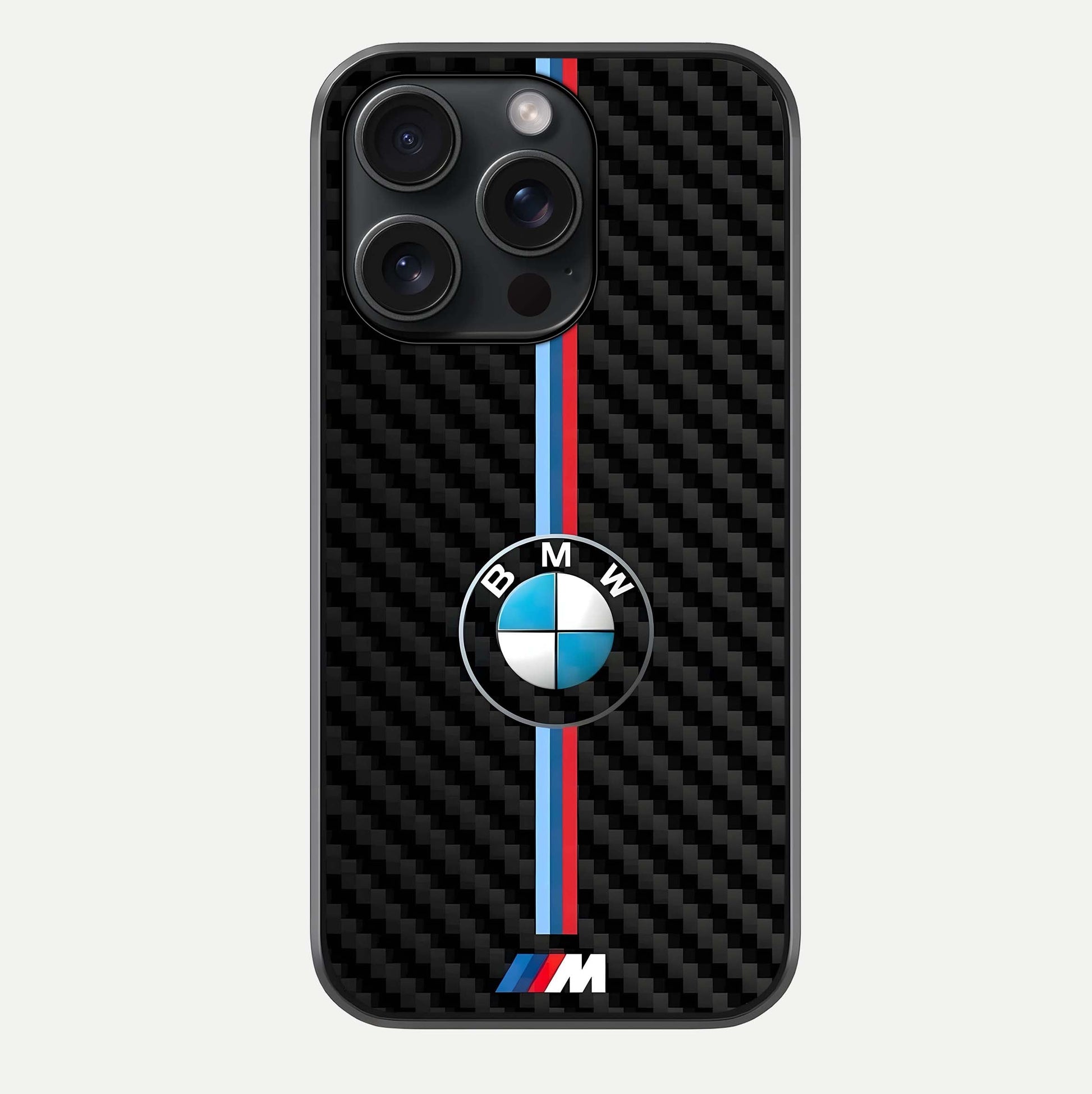 BMW Pattern Glass Case For iPhone 15 Pro by Custom World
