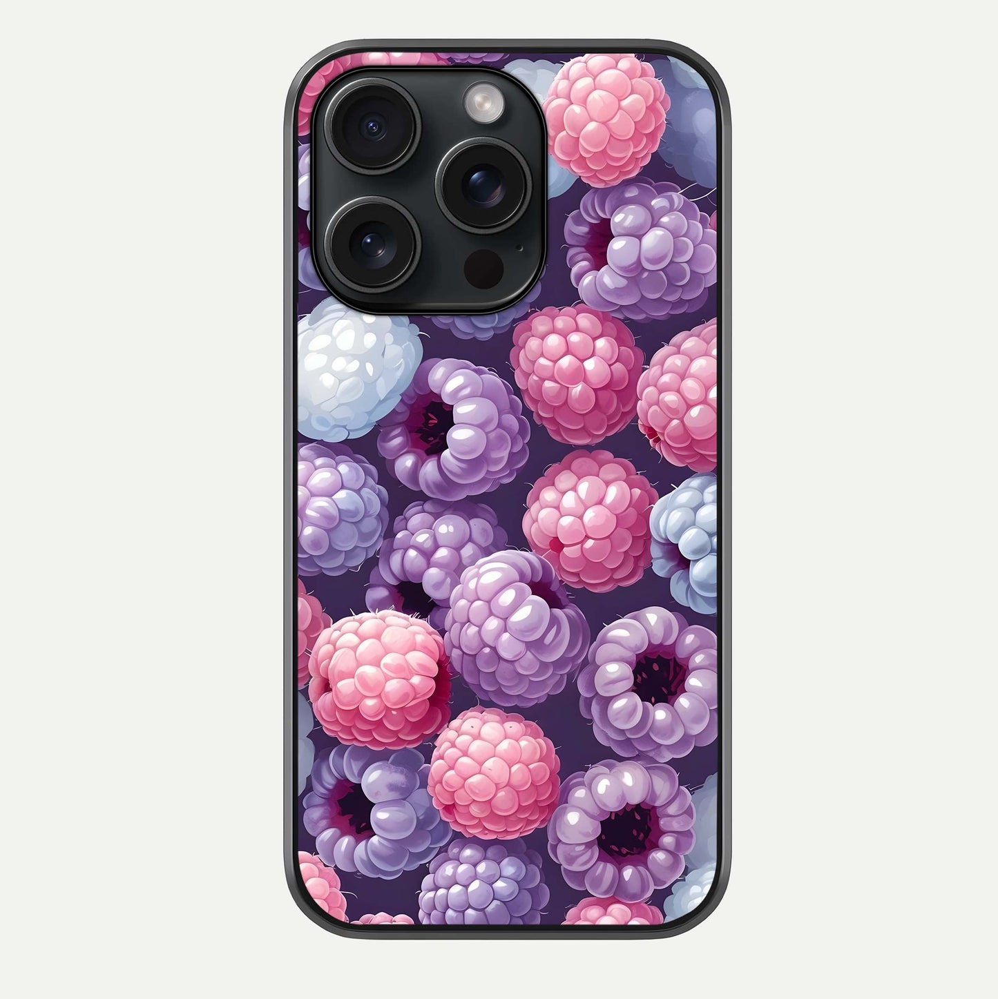 Berry Candy Pop Glass Case For iPhone 15 Pro by Custom World