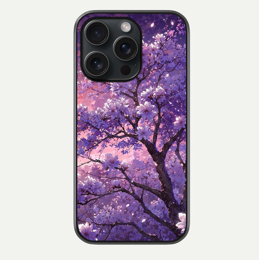 Blossom Tree Glass Case For iPhone 15 Pro by Custom World