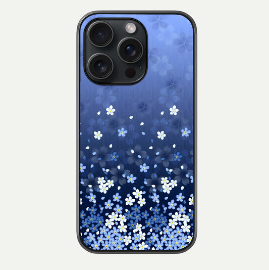 Blue Starry Glass Case For iPhone 15 Pro by Custom World