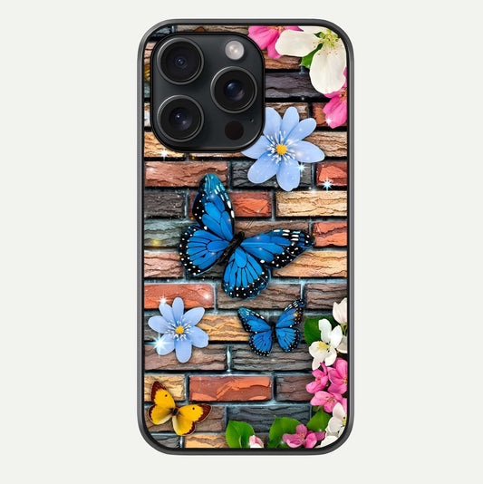 Brick Bloom Flight Glass Case For iPhone 15 Pro by Custom World